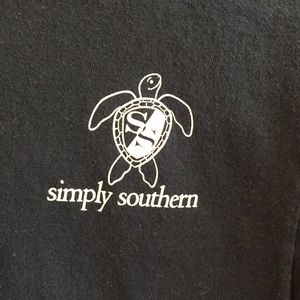 Navy blue simply southern life is beautiful shirt